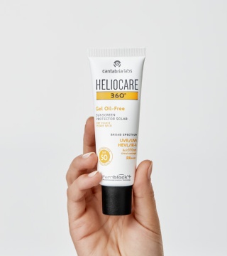 Protector solar facial en gel, matificante y seborregulador